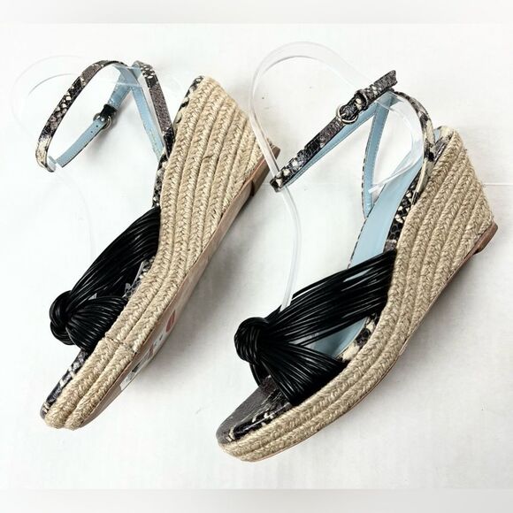 Frances Valentine Jute Espadrille Wedge Sandals - Picture 4 of 13